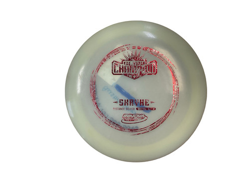 Vist Large View of Product Image Which is Used Innova GLOW CHAMP SHRYKE Disc Golf Driver Silver 175g