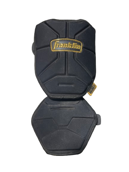 Vist Large View of Product Image Which is Used Franklin BB/SB Elbow Protector Black And Gold