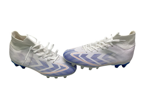 Vist Large View of Product Image Which is Used Soccer Cleats White And Royal Blue Senior 8