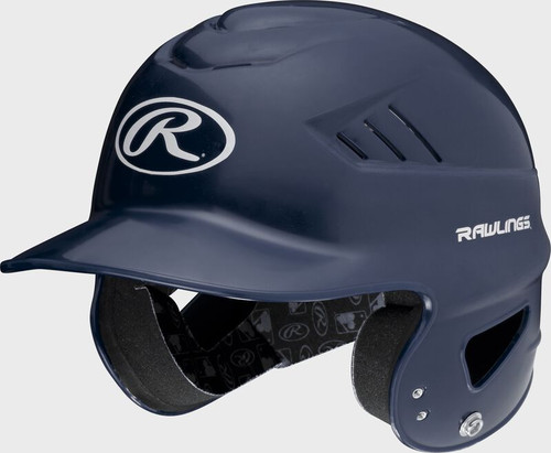 Vist Large View of Product Image Which is New Rawlings COOLFLO Batting Helmet No Mask Navy Blue