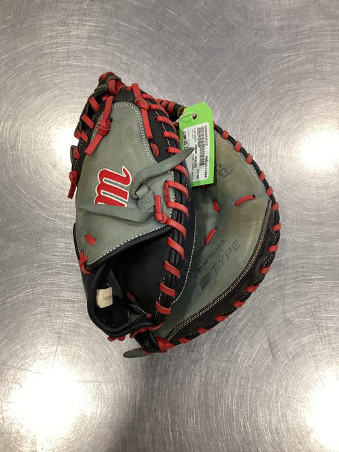 Vist Large View of Product Image Which is Used Marucci CADDO SERIES BB/SB Catchers RH Throw Grey 31"