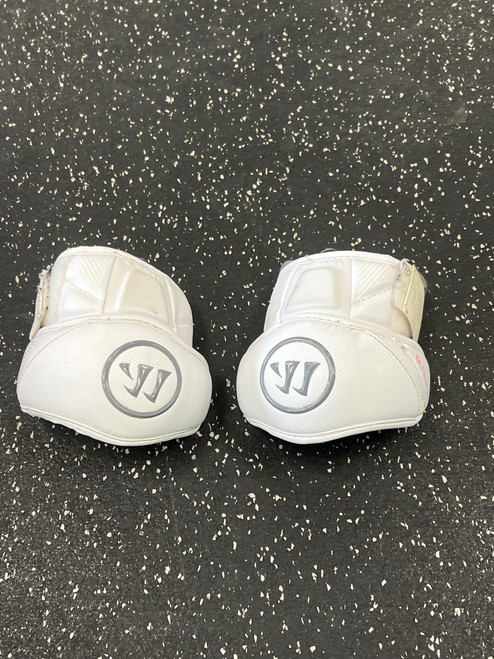 Vist Large View of Product Image Which is Used Warrior BURN PRO Lacrosse Arm Pads/Guards White MD