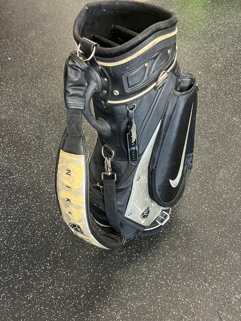 Vist Large View of Product Image Which is Used Nike 5 WAY CART BAG Mens Cart Bag Black