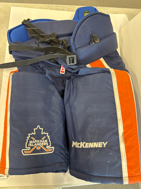 Vist Large View of Product Image Which is Used MCKENNEY JR HOCKEY PANTS Junior Pant Navy Blue LG