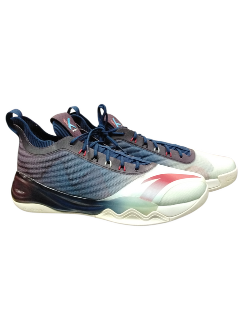 Vist Large View of Product Image Which is New ANTA KT6 PAINTING Basketball Shoes M Navy Blue Senior 13.5