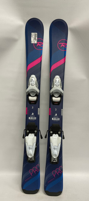 Vist Large View of Product Image Which is Used Rossignol EXPERIENCE PRO W Boys DH Ski/Binding Royal Blue 92 cm