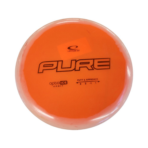Vist Large View of Product Image Which is Used Latitude 64 PURE OPTO ICE ORBIT Disc Golf Putter Orange