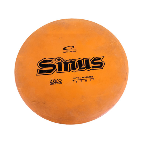 Vist Large View of Product Image Which is Used Latitude 64 SINUS ZERO MEDIUM Disc Golf Putter Orange