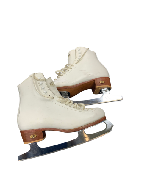 Vist Large View of Product Image Which is Used Riedell 320 WomensFigure Skate White Senior 7.5