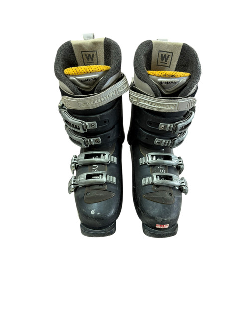 Vist Large View of Product Image Which is Used Salomon SENSFIT Mens DH Ski Boot Black 240 MP - J06 - W07