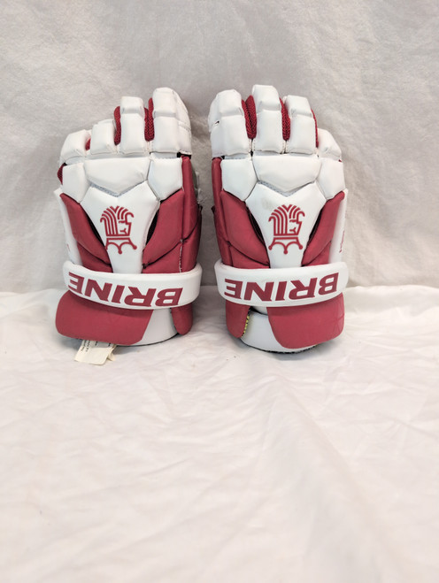 Vist Large View of Product Image Which is Used Brine King Superlight 3 Lacrosse Gloves Mens Red XL