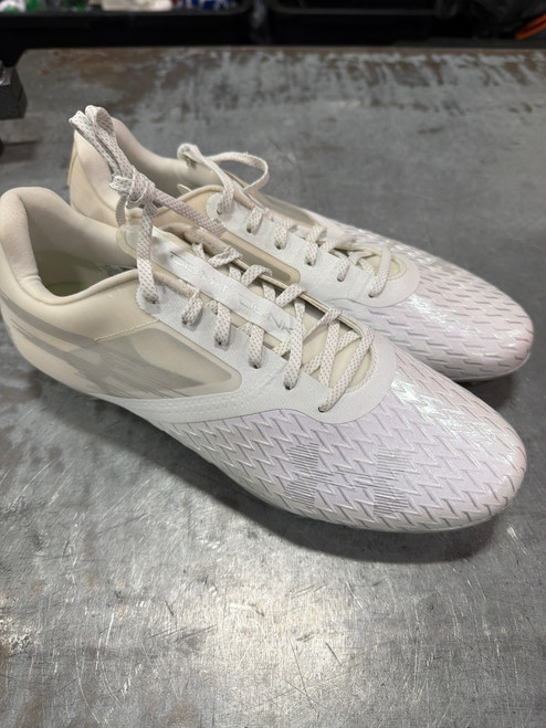 Vist Large View of Product Image Which is Used Under Armour Adult FB Cleats White Senior 12