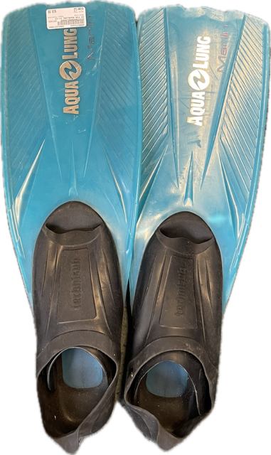 Vist Large View of Product Image Which is Used Aqua Lung TECHNISUB Underwater Fins Teal LG