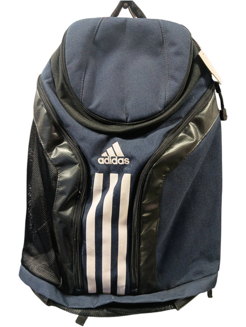 Vist Large View of Product Image Which is Used Adidas Soccer Player Sackpack Navy Blue