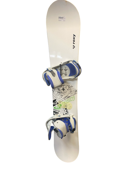 Vist Large View of Product Image Which is Used Roxy DIAMOND HEART 154 Womens Board/Bindings White 154 cm