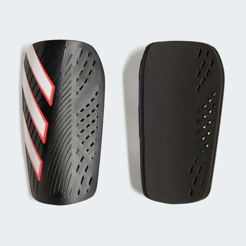 Vist Large View of Product Image Which is  Adidas Tiro Shin Guard Club #KA7826 New Adidas Tiro Shin Guard Club Black/White/Lucid Red Large