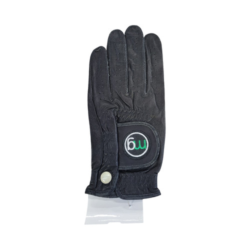 Vist Large View of Product Image Which is Used MG Golf Mens Golf Glove Black LG