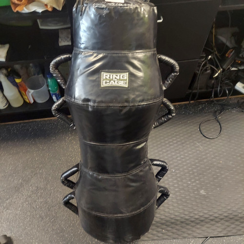 Vist Large View of Product Image Which is Used RING TO CAGE Boxing Heavy Bag Black 60 lb