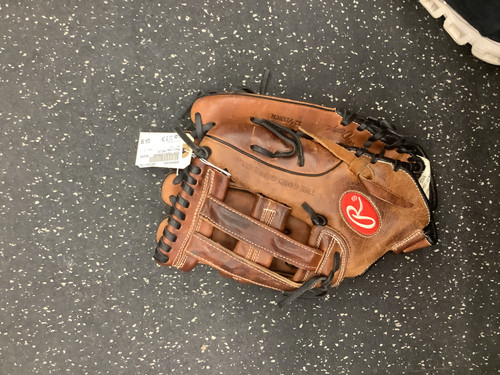 Vist Large View of Product Image Which is Used Rawlings RS115 BB/SB Glove RH Throw Brown 11 1/2"