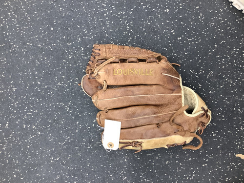 Vist Large View of Product Image Which is Used Louisville Slugger OL14-BN BB/SB Glove RH Throw Brown 12"