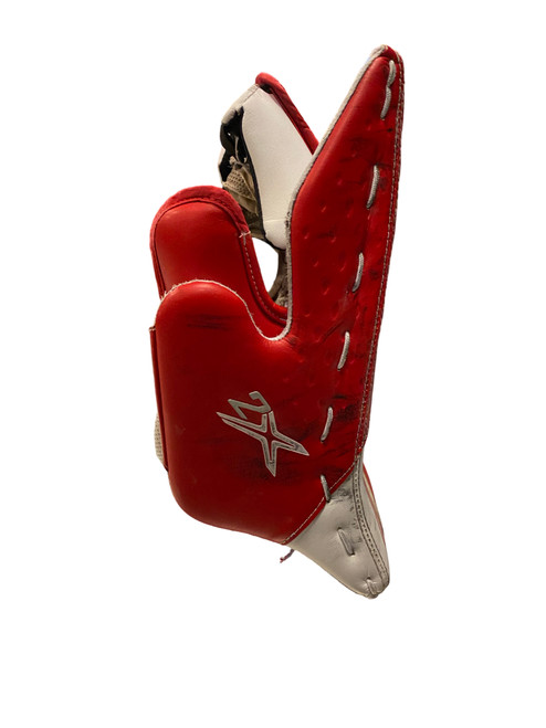 Vist Large View of Product Image Which is Used Bauer 2X Inter Goalie Blocker Red