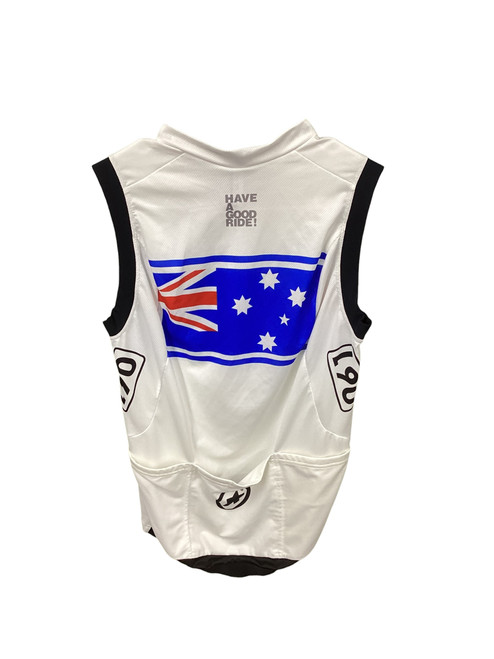 Vist Large View of Product Image Which is Used Assos Adult Cycling Top White Medium