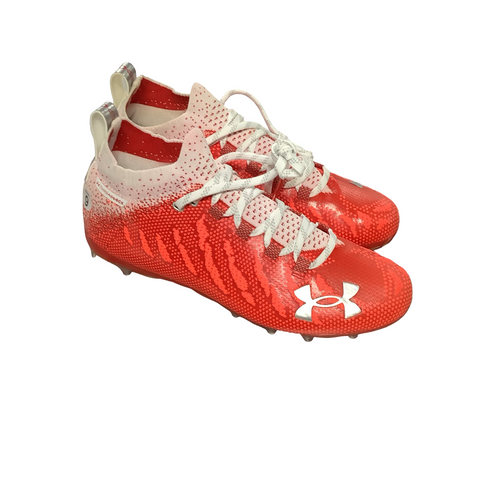 Vist Large View of Product Image Which is Used Under Armour Adult FB Cleats Red Senior 9