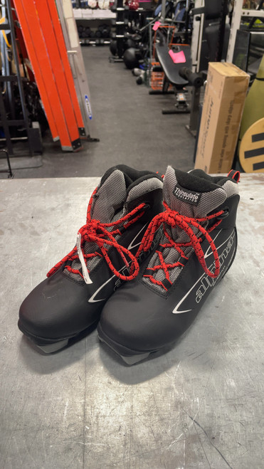 Vist Large View of Product Image Which is Used Alpina Boys DH Ski Boot Black 230 MP - J05 - W06