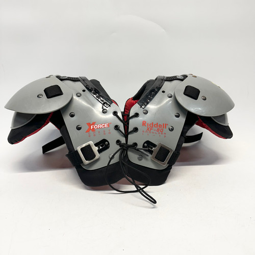 Vist Large View of Product Image Which is Used Riddell X FORCE FB Shoulder Pads Grey XS