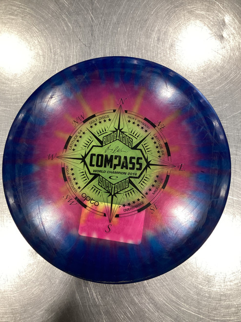 Vist Large View of Product Image Which is Used Westside COMPASS Disc Golf Mid Range Navy Blue