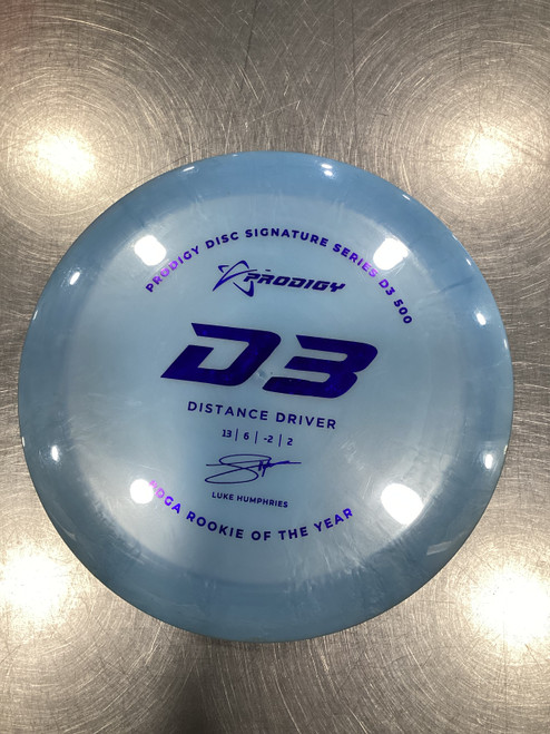 Vist Large View of Product Image Which is Used Prodigy Disc D3 Disc Golf Driver Carolina Blue