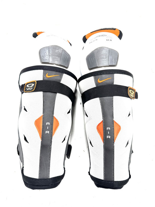 Vist Large View of Product Image Which is Used Nike AIR Junior Shin Guards White 11"