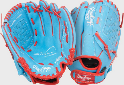 Vist Large View of Product Image Which is New Rawlings SURE CATCH SERIES JACOB DEGROM BB/SB Glove RH Throw None 10"