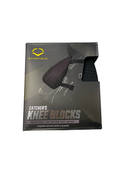 Vist Large View of Product Image Which is Used Evoshield KNEE BLOCKS BB/SB Catchers Knee Savers Black
