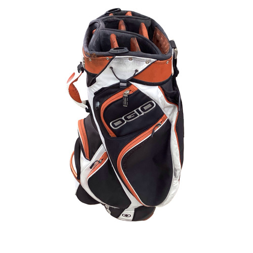 Vist Large View of Product Image Which is Used Ogio CART BAG Mens Cart Bag Black/Orange/White