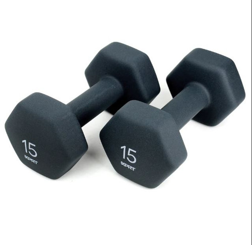 Vist Large View of Product Image Which is New 15 LB NEOPRENE DUMBBELL