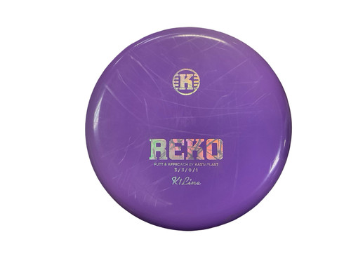 Vist Large View of Product Image Which is Used Kastaplast K1 REKO Disc Golf Putter Purple 171g