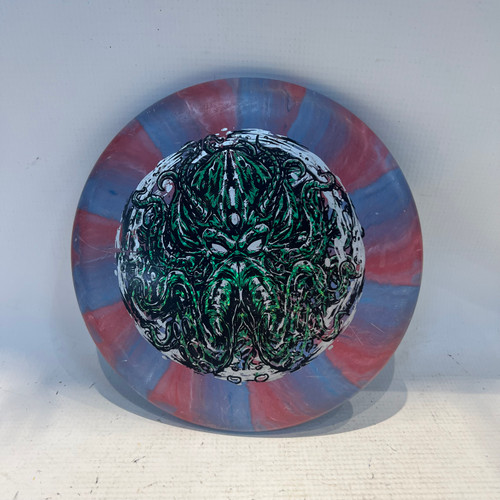Vist Large View of Product Image Which is Used KRAKEN Disc Golf Putter Red