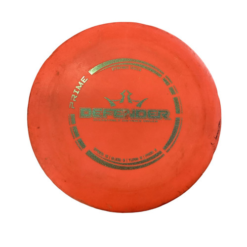 Vist Large View of Product Image Which is Used Dynamic Discs DEFENDER Disc Golf Driver Orange