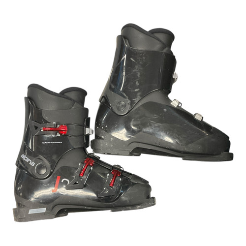 Vist Large View of Product Image Which is Used Alpina J3 Boys DH Ski Boot Black 255 MP - M07.5 - W08.5
