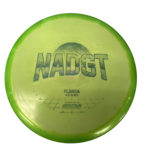 Vist Large View of Product Image Which is Used Innova NAGDT MID RANGE Disc Golf Mid Range Green