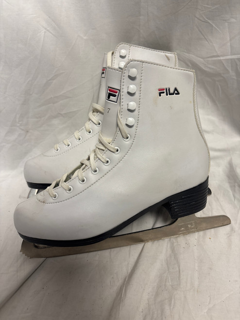 Vist Large View of Product Image Which is Used Fila FIGURE SKATES WomensFigure Skate White Senior 7