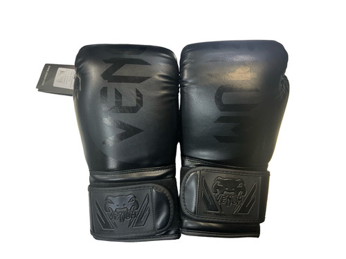 Vist Large View of Product Image Which is Used Venum Boxing Gloves Black Senior