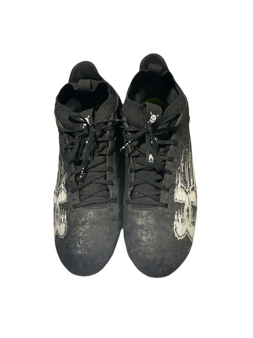 Vist Large View of Product Image Which is Used Under Armour Adult FB Cleats Black Senior 10