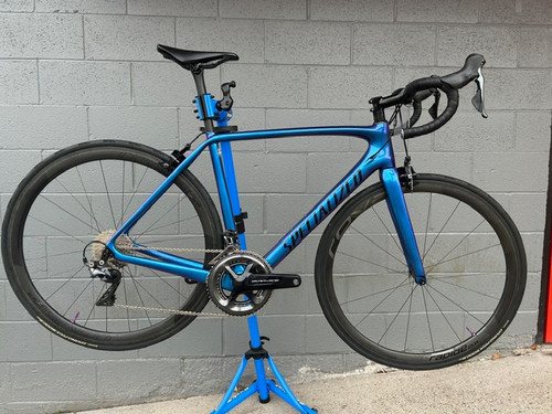 Vist Large View of Product Image Which is Used Specialized Tarmac Fact 10r 52 cm purple/blue anodized color