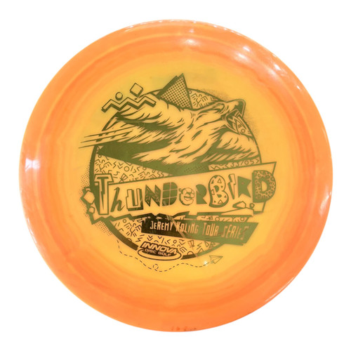 Vist Large View of Product Image Which is Used Innova 2021 JEREMY KOLING THUNDERBIRD SWIRLY Disc Golf Driver Orange