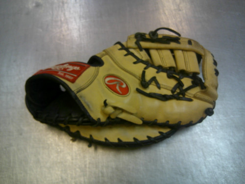 Vist Large View of Product Image Which is Used Rawlings GG ELITE BB/SB First Base RH Throw Tan 13"
