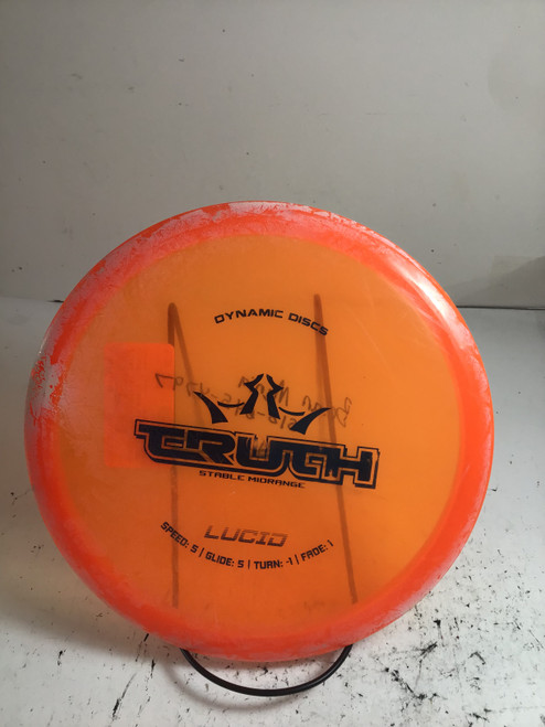 Vist Large View of Product Image Which is Used Dynamic Discs LUCID TRUTH Disc Golf Mid Range Orange 173g