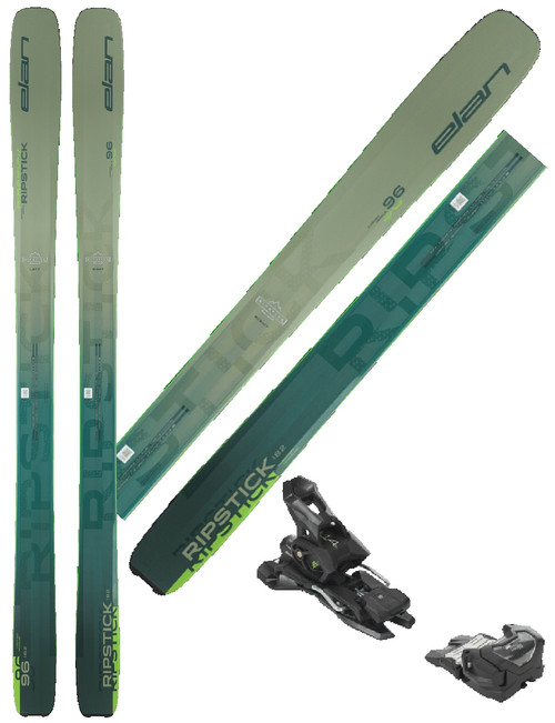 Vist Large View of Product Image Which is New ELAN 26 RIPSTICK 96 175cm DEMO w/ ATTACK 14 MNC BINDINGS