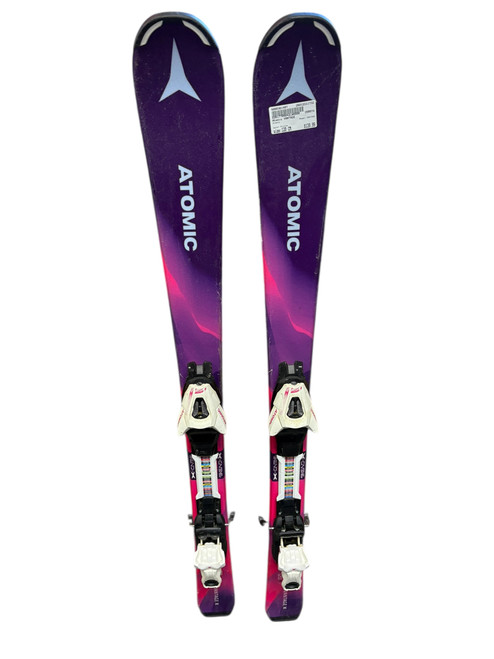 Vist Large View of Product Image Which is Used Atomic VANTAGE Girls DH Ski/Binding Purple 120 cm
